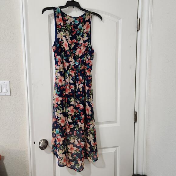 Forever 21 Women's Floral Hi-lo Dress Size small - Picture 2 of 4
